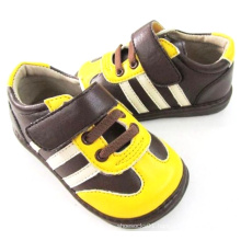 Yellow Brown Baby Boy Squeaky Shoes Baby Casual Shoes